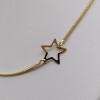 Gold-plated silver star chain 42 cm SLPC13M