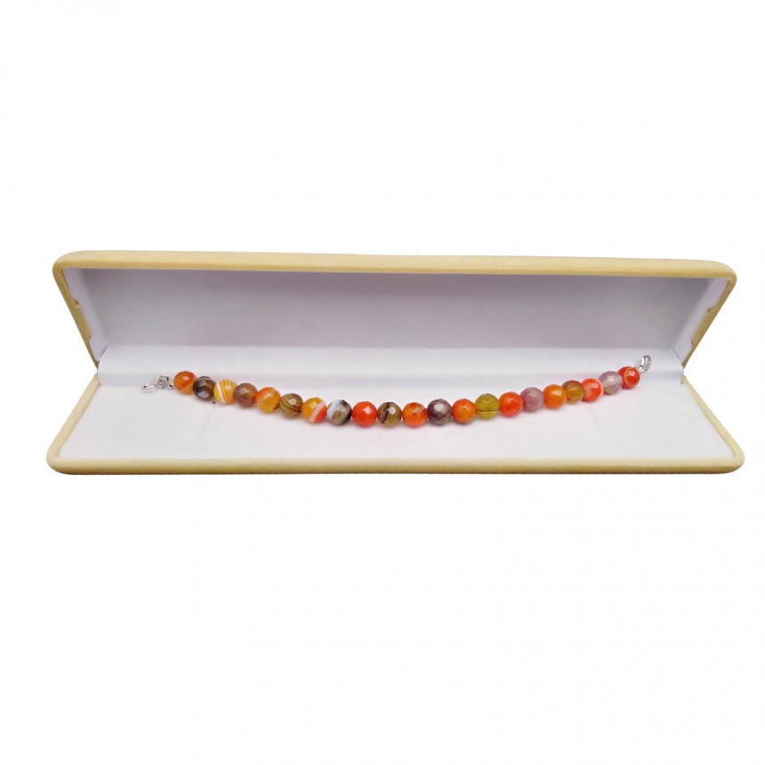 Bracelet with orange agates KB05-2