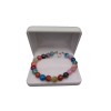 Bracelet with colorful faceted agate KB05