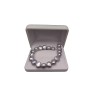 Silver bracelet with real corn pearls 18, 19 or 20 cm PB03