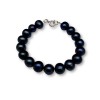Graphite round pearl bracelet PB06