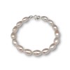 Classic bracelet made of real 19 or 20 cm rice pearls PB08
