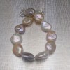 Multicolor bracelet made of real coin pearls 19 or 20 cm PB21-E MIX