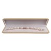 Elegant bracelet made of natural white rice pearls with decorative elements 19 or 20 cm PB26-C