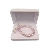 Bracelet made of real pearls rice, pink 18, 19 or 20 cm PB35-C