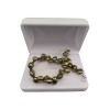 Bracelet made of real irregular green pearls 18, 19 lub 20 cm PB40-C