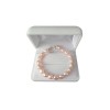 Bracelet made of real light pink rice pearls 18, 19 or 20 cm PB35-B