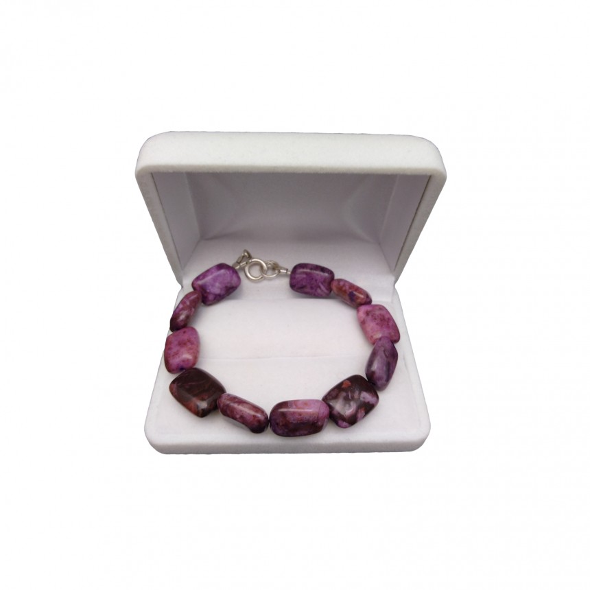 Bracelet made of purple agates 18, 19 or 20 cm KB21