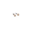 Silver earrings with pink pearl 5 - 5.5 mm stick PK06-B