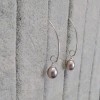 A set of real silver pearls with a pendant KP03-2
