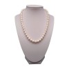 Necklace made of real white round pearls 48 cm PNS27-A