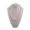 Necklace made of real pink pearls, 47 cm PNS27-B 
