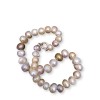 Necklace with real pearls baroque color mix 46 cm PNS51
