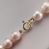 Necklace made of real pink pearls, round 46 cm PNSP13-C 