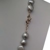 Silver set with real corn pearls and earrings on English earwires KP03-1