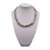 A beautiful corn necklace with real pearls 42 cm  PN04