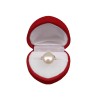 Ring with a real white pearl in the shape of a teardrop 11.5 mm PPi35-1