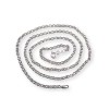 Chain silver rings 45 cm SL08-A