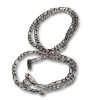 Silver chain rhodium-plated figaro 45, 50 cm SL31
