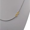 Gold-plated silver chain 42 cm SLC22M