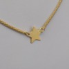 Gold-plated silver star chain 41 cm SLPC11M