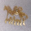 Gold-plated silver necklace with feet 42 cm SLPC18M
