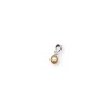 Pendant with real pearl pink small tear 5 - 9 mm PW27