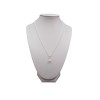 Pendant with white pearl in the shape of a teardrop 7.5 mm PW38